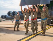 In order to present the Air Force with highly effective global airpower, Barksdale maintainers and air crews work to keep the B-52s mission ready.