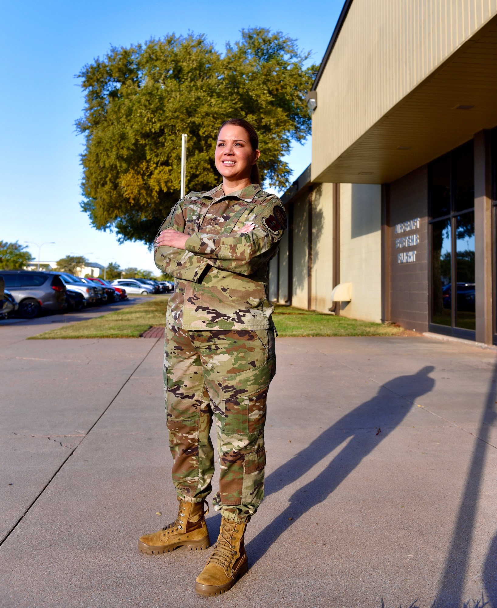 Chief Master Sgt. Julia Bruner poses at Sheppard NCOA