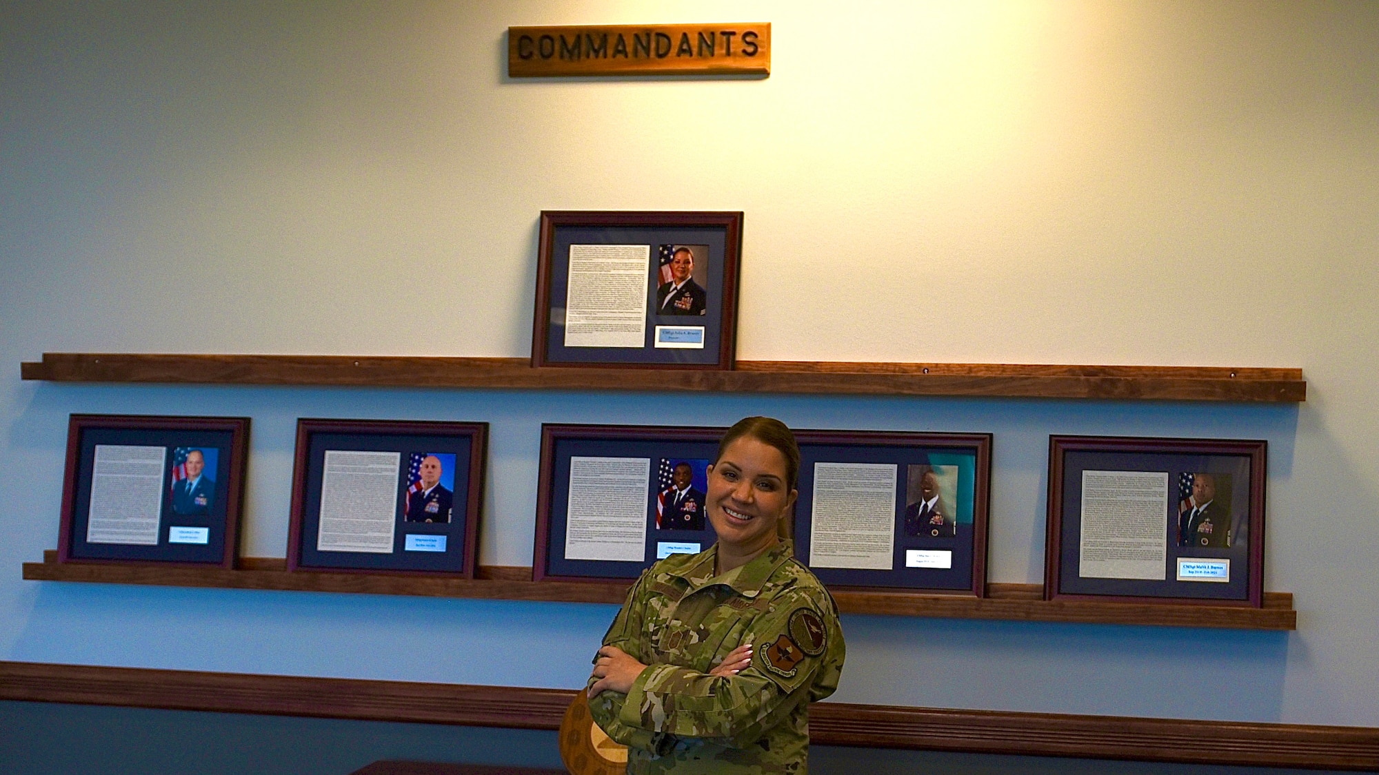 Chief Master Sgt. Julia Bruner poses at Sheppard NCOA