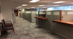 cubicles in an office