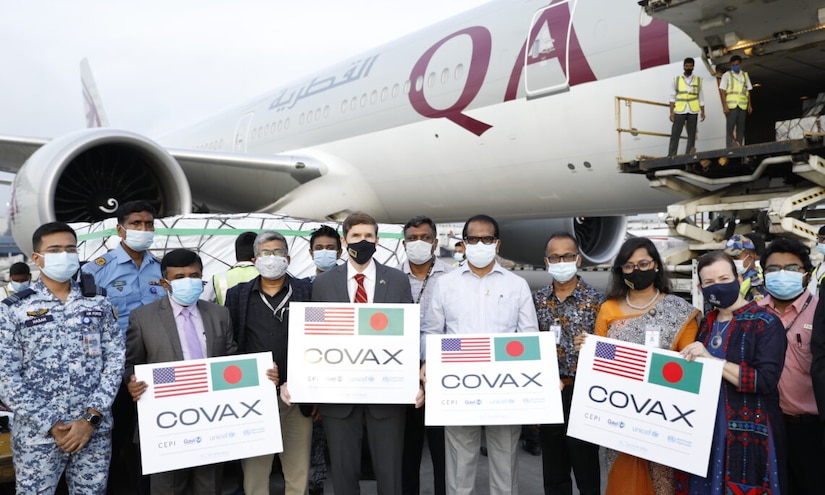 Pfizer Vaccines to Bangladesh through COVAX