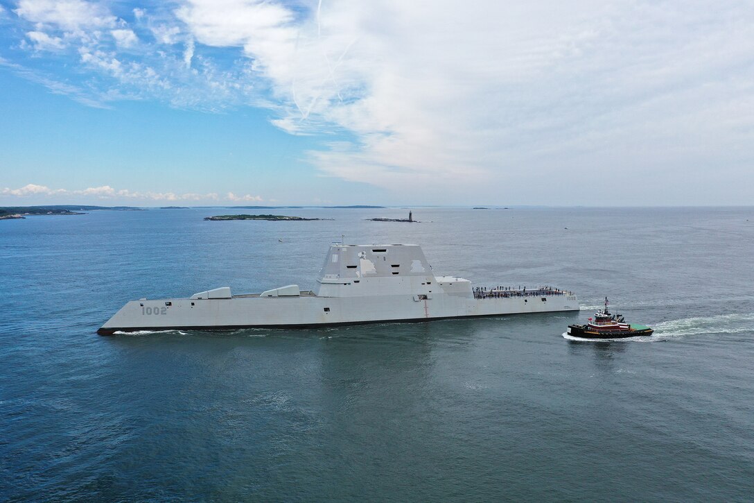 The future USS Lyndon B. Johnson (DDG 1002) recently conducted Builder’s Trials. The future USS Lyndon B. Johnson is the third and final ship in the Zumwalt-class of guided missile destroyers and will provide multi-mission offensive and defensive capabilities to the fleet.