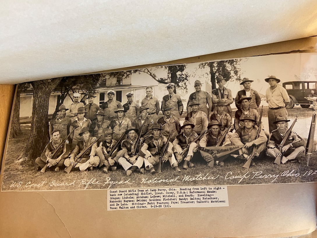 A Coast Guard rifle squad, 1928