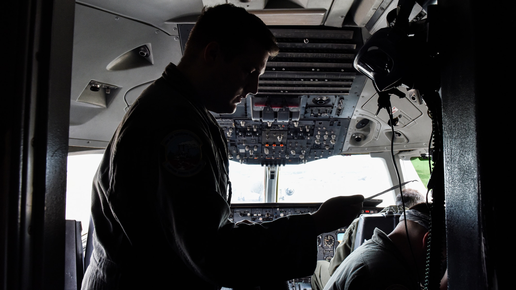U.S. Air Force Capt. David Crowley, 78th Air Refueling Squadron pilot and 305th Operations Support Squadron Formal Training Unit student, prepares for a training flight at Joint Base McGuire-Dix-Lakehurst, N.J., July 8, 2021. The KC-10 Extender would be meeting up with a KC-135 from Maine for an in-flight refuel as part of the flight training.