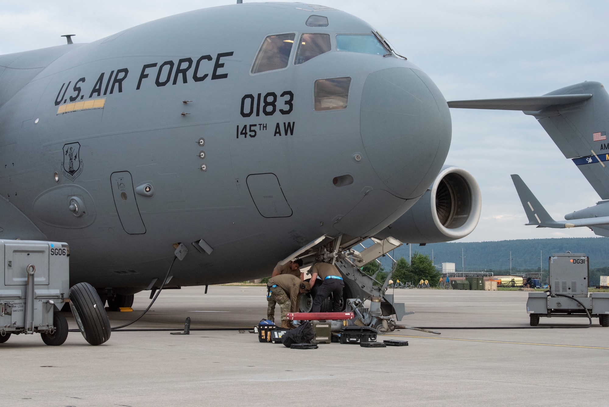 Airman maintains aircraft.