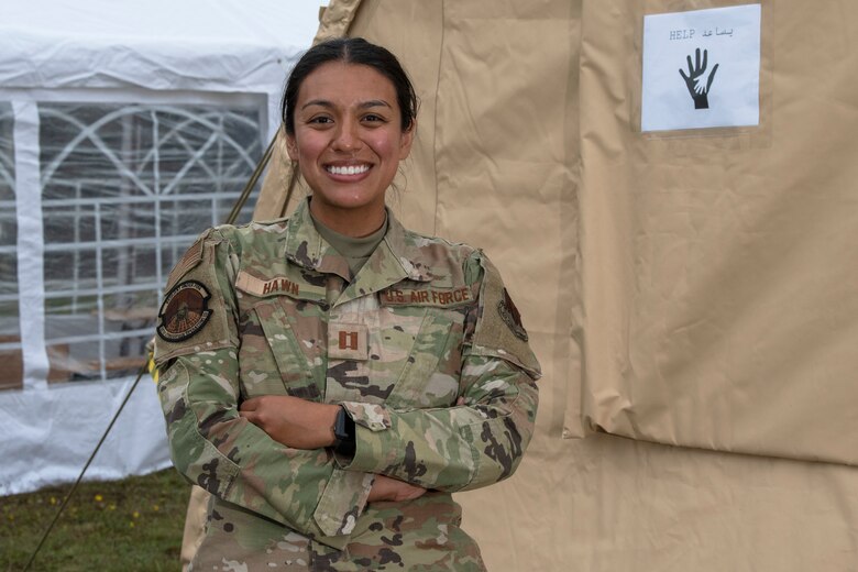 Airman poses for photo.