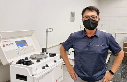 Cho Kwang-il, a Korean national civilian employee, is assigned to and supports the 95th Medical Detachment (Blood Support)'s mission at the U.S. Army Medical Materiel Center-Korea. (Photo Credit: Courtesy)
