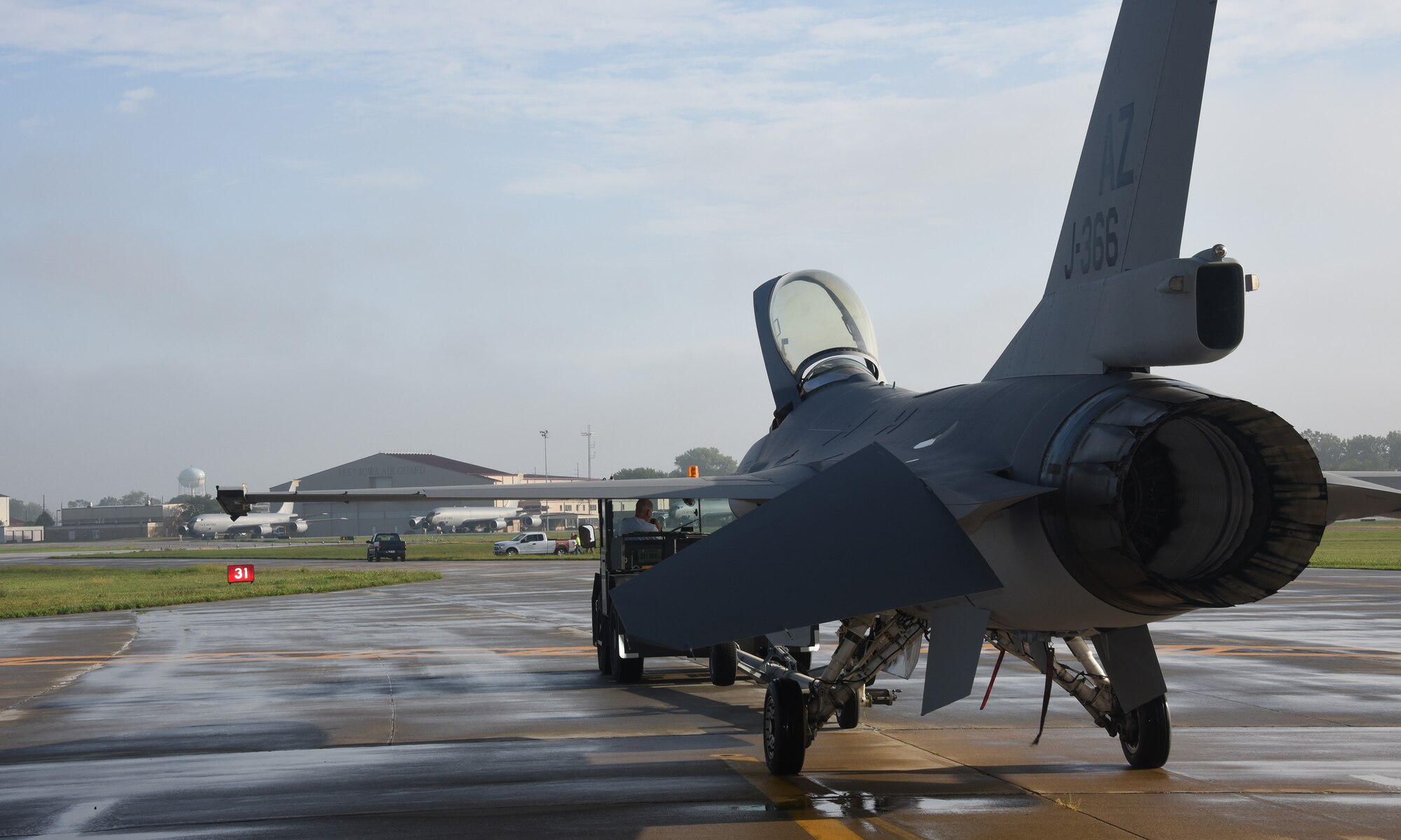 Dutch F-16 at ANG Paint Facility