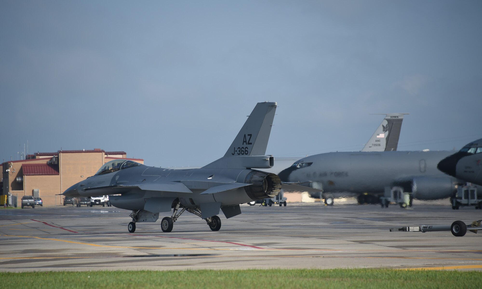 Dutch F-16 at ANG Paint Facility