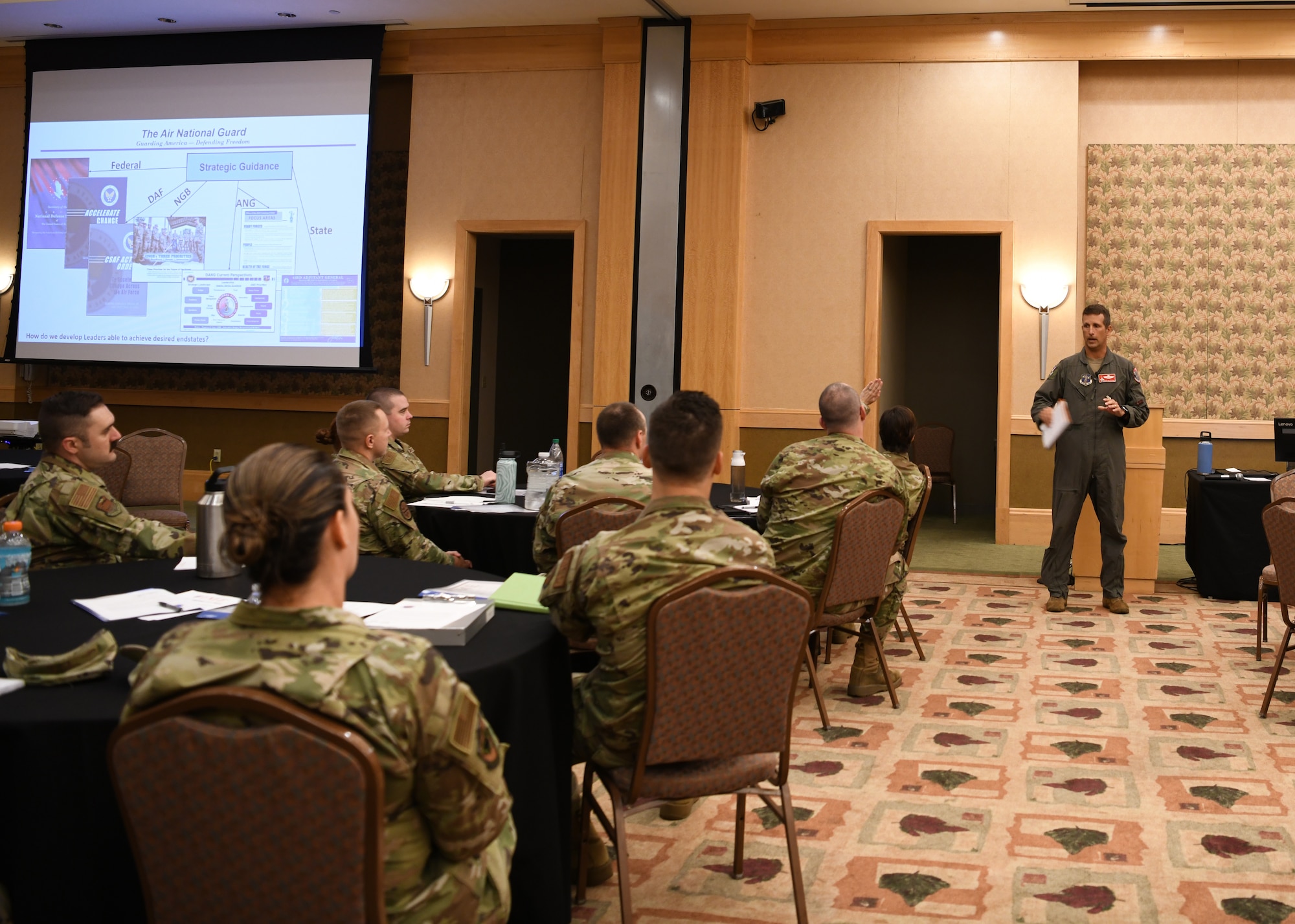 Attendees at The 2021 Technical Sergeants Involved and Mentoring Enlisted Airmen Conferenece spent the week focusing on leadership development, including discussing resiliency, emotional intelligence, physical fitness, leading generations, and more.  The TIME Conference was hosted by the Massachusetts Air National Guard at the Southbridge Conference Center, Southbridge Massachusetts August 16 - 20, 2021.   (U.S Air National Guard Photos by Master Sgt. Lindsey S. Watson)