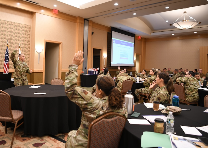 Attendees at The 2021 Technical Sergeants Involved and Mentoring Enlisted Airmen Conferenece spent the week focusing on leadership development, including discussing resiliency, emotional intelligence, physical fitness, leading generations, and more.  The TIME Conference was hosted by the Massachusetts Air National Guard at the Southbridge Conference Center, Southbridge Massachusetts August 16 - 20, 2021.   (U.S Air National Guard Photos by Master Sgt. Lindsey S. Watson)