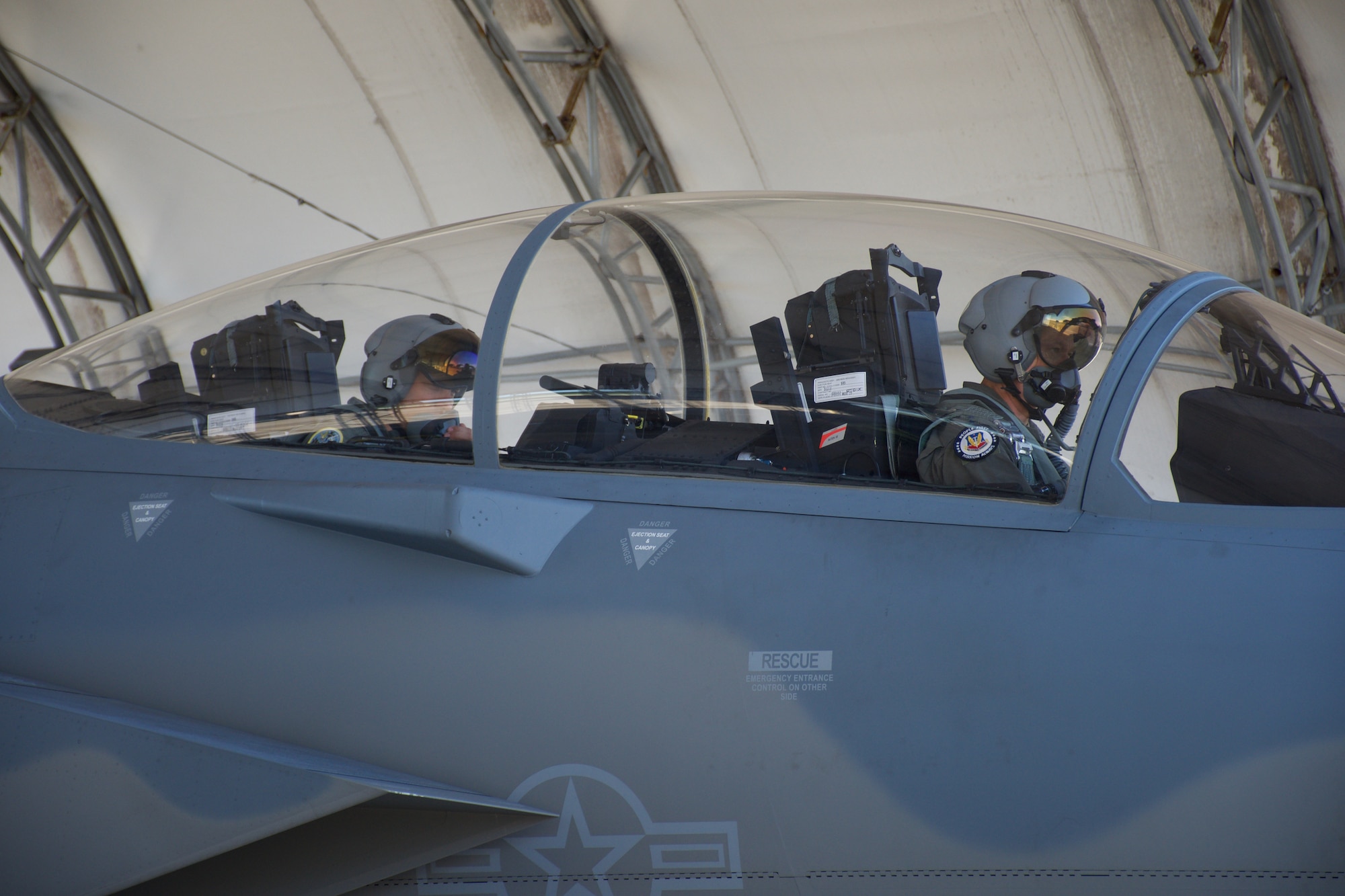Gen Mark Kelly, Commander of Air Combat Command, prepares for his F-15EX qualification flight in tail “002” after completing the requisite academic and simulator training at Eglin Air Force Base, Fla, Sept. 1, 2021. A fighter pilot with over 6,000 hours in multiple aircraft, Gen Kelly is now one of two pilots in the world who’ve flown both the F-15EX and F-35A. (U.S. Air Force photo by 1st Lt Lindsey Heflin)