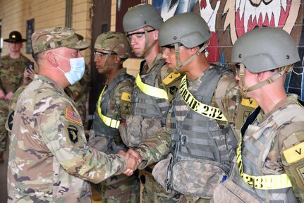AIT Soldiers, former combat medic come to aid of fallen retiree at Fort Sam Houston Exchange
