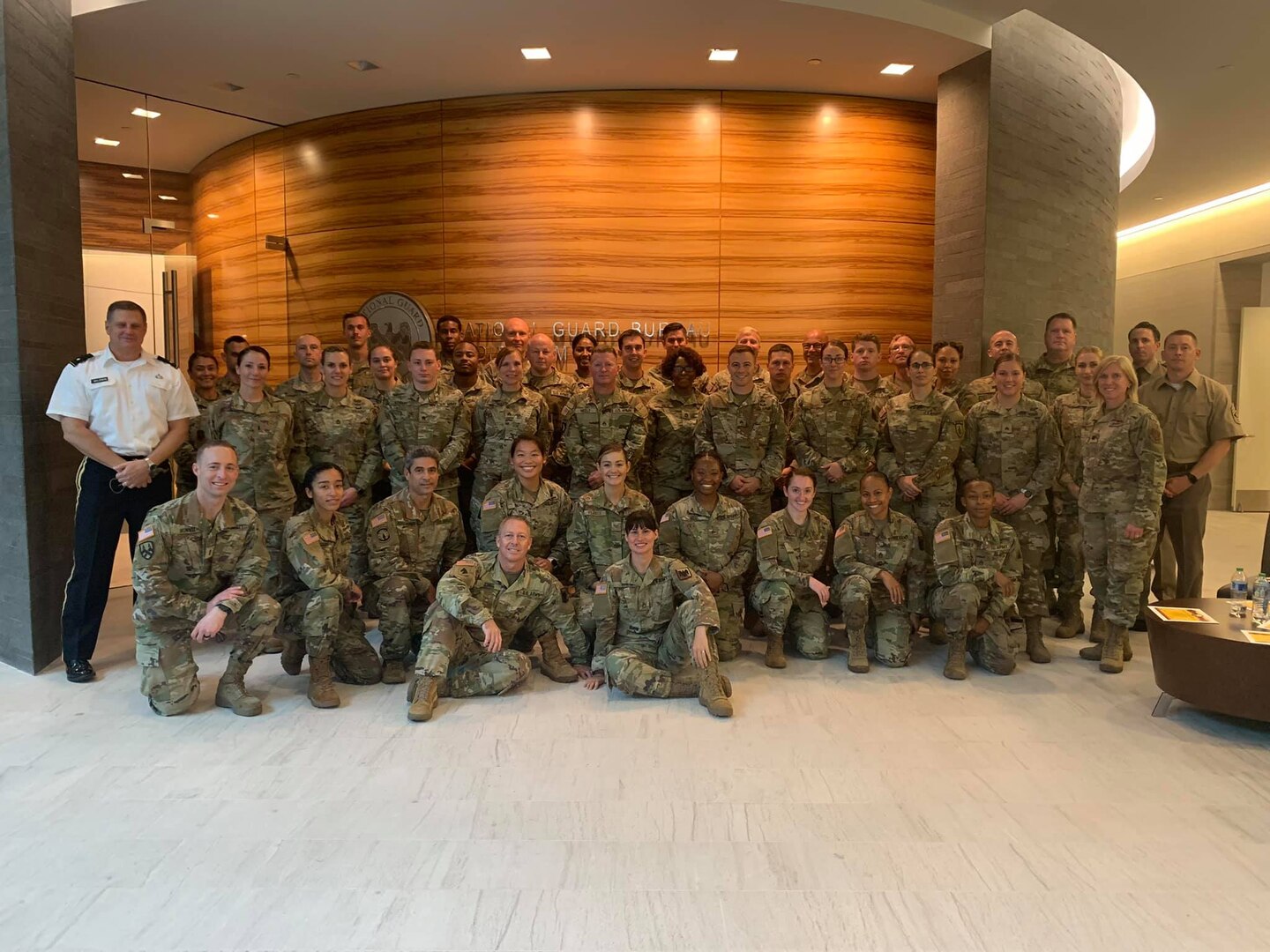 U.S. National Guard Soldiers and Airmen from 13 states pose together following a Comprehensive Health and Wellness Leaders Course, held July 25-30, 2021, at the Army National Guard Readiness Center in Washington, D.C. (Courtesy Photo)