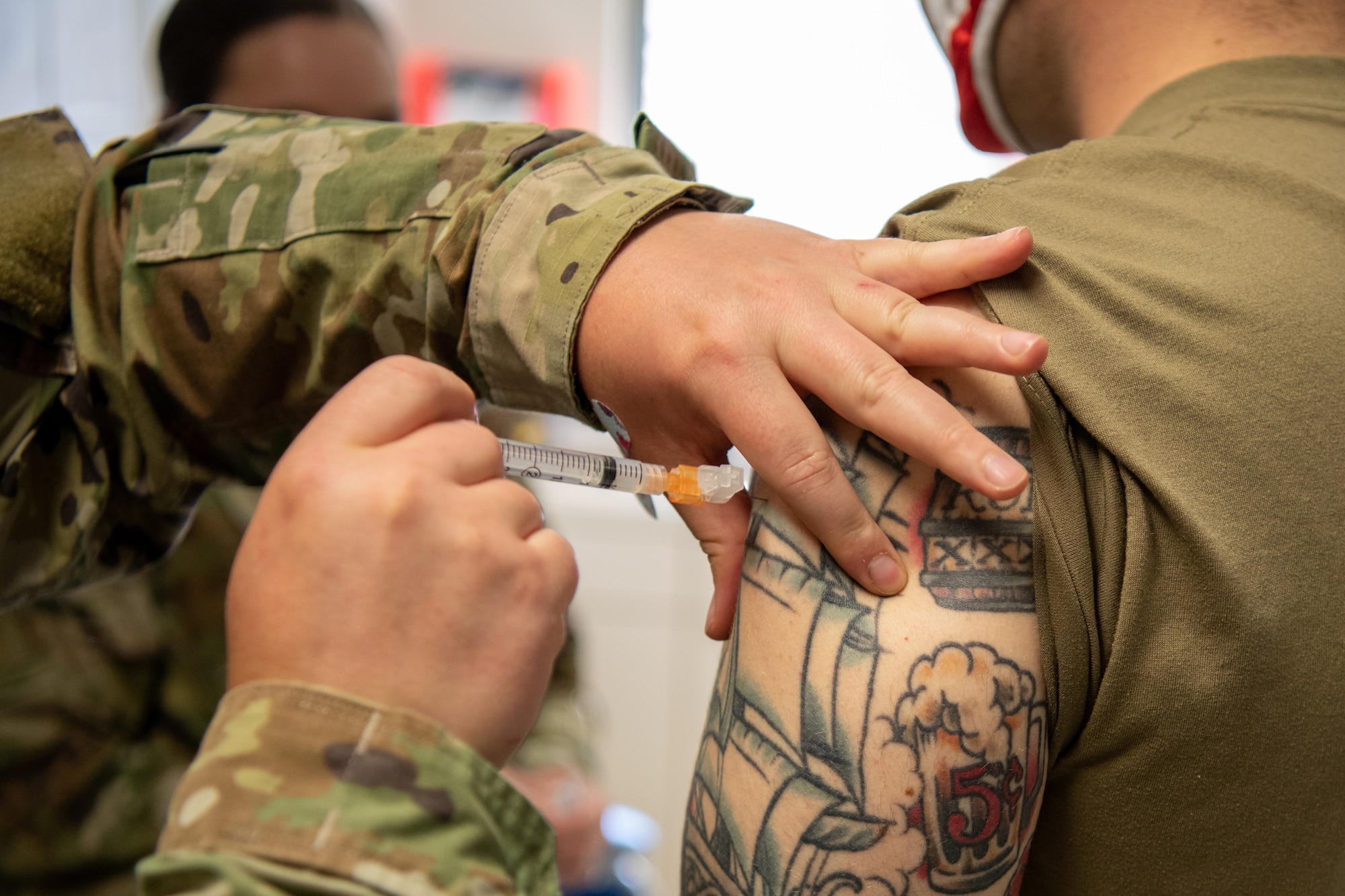 Air Force Reserve Citizen Airmen are now required to be fully vaccinated against COVID-19 by December 2, 2021. (US Air Force Reserve Photo by Tech. Sgt Jeff Fitzmorris)