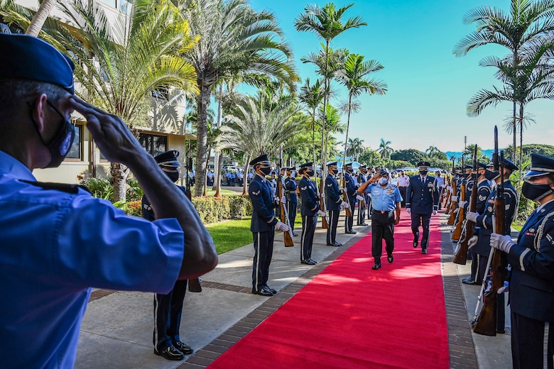 Photo of U.S. Air Force General rendering a salute