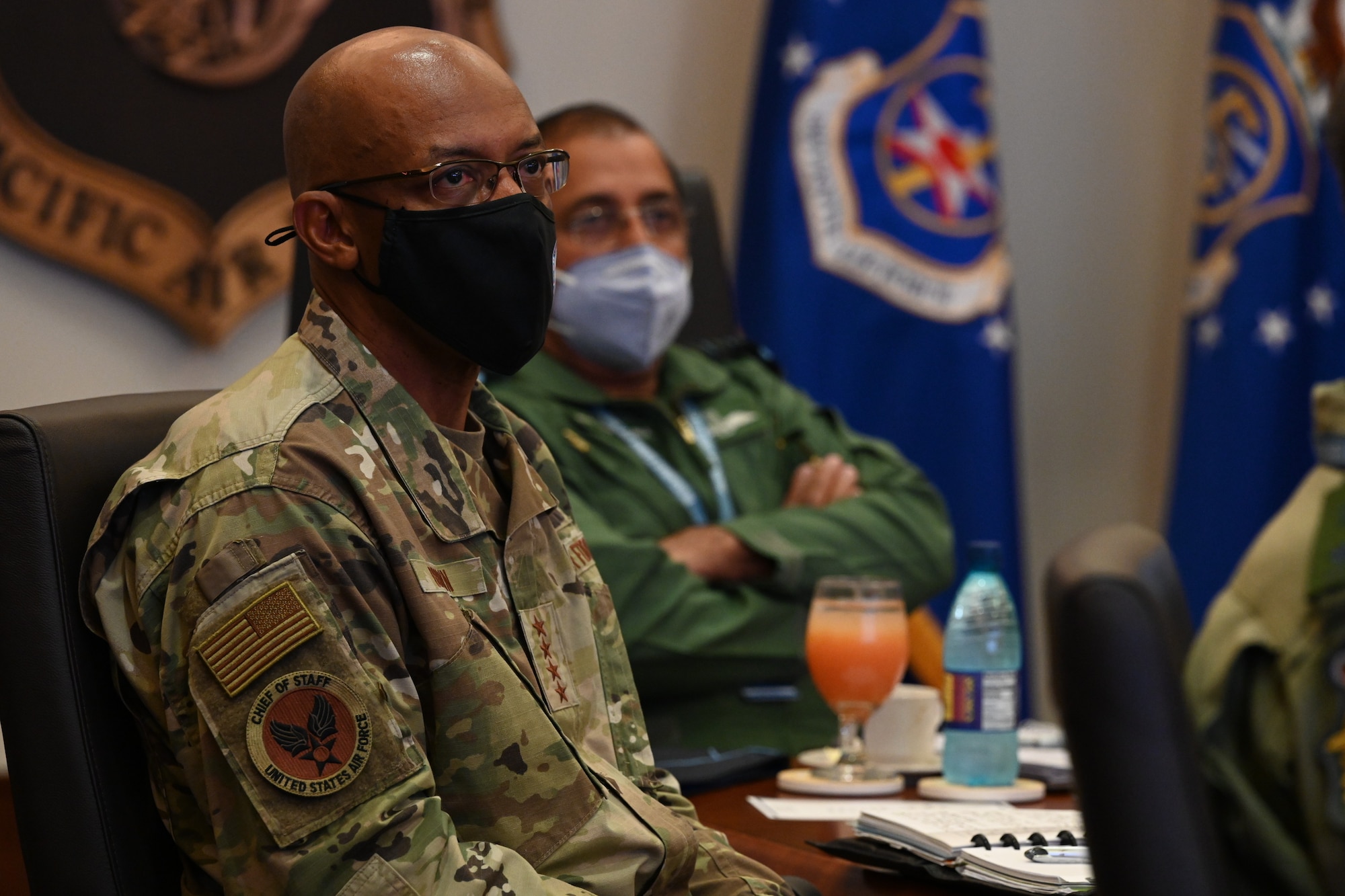 Photo of a US Air Force General during a symposium