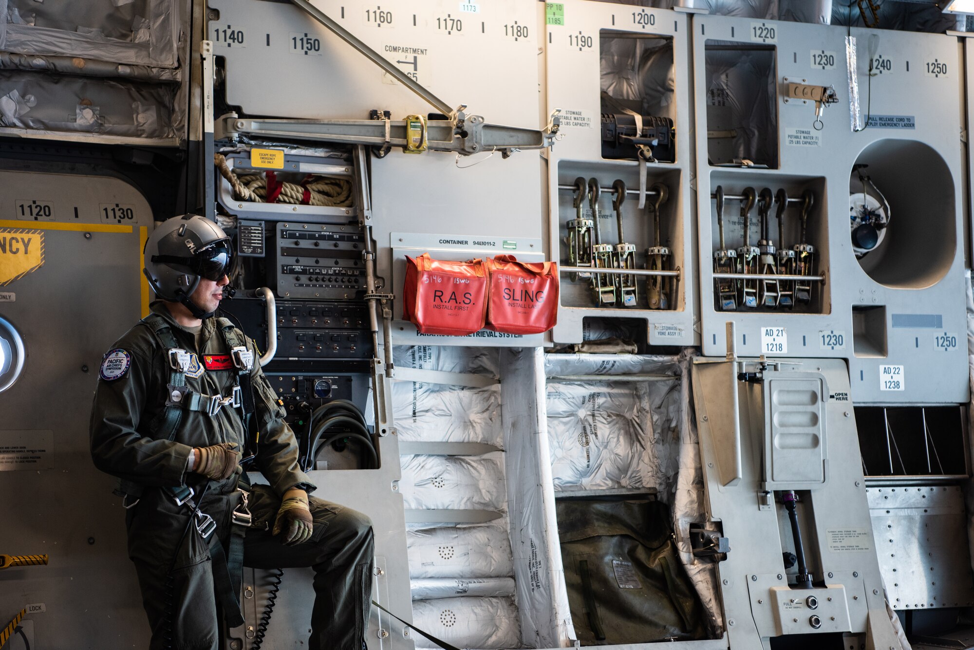 Photo of an Airman on a C-17 Globemaster III