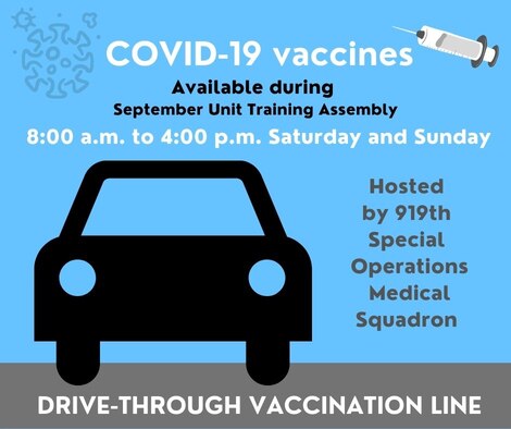 drive-through vaccination line graphic