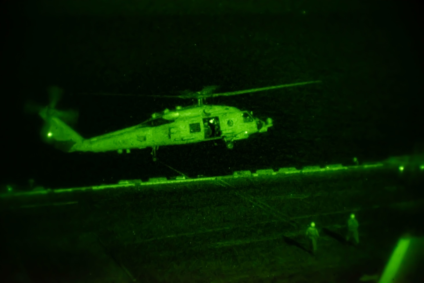 SOUTH CHINA SEA (Sept. 5, 2021) An MH-60R, assigned to the “Blue Hawks” of Helicopter Maritime Strike Squadron (HSM) 78, takes off from the flight deck of Nimitz-class aircraft carrier USS Carl Vinson (CVN 70), Sept. 5, 2021. Carl Vinson Carrier Strike Group is on a scheduled deployment in the U.S. 7th Fleet area of operations to enhance interoperability with allies and partners while serving as a ready-response force in support of a free and open Indo-Pacific region. (U.S. Navy photo by Mass Communication Specialist 2nd Class Christian M. Huntington)