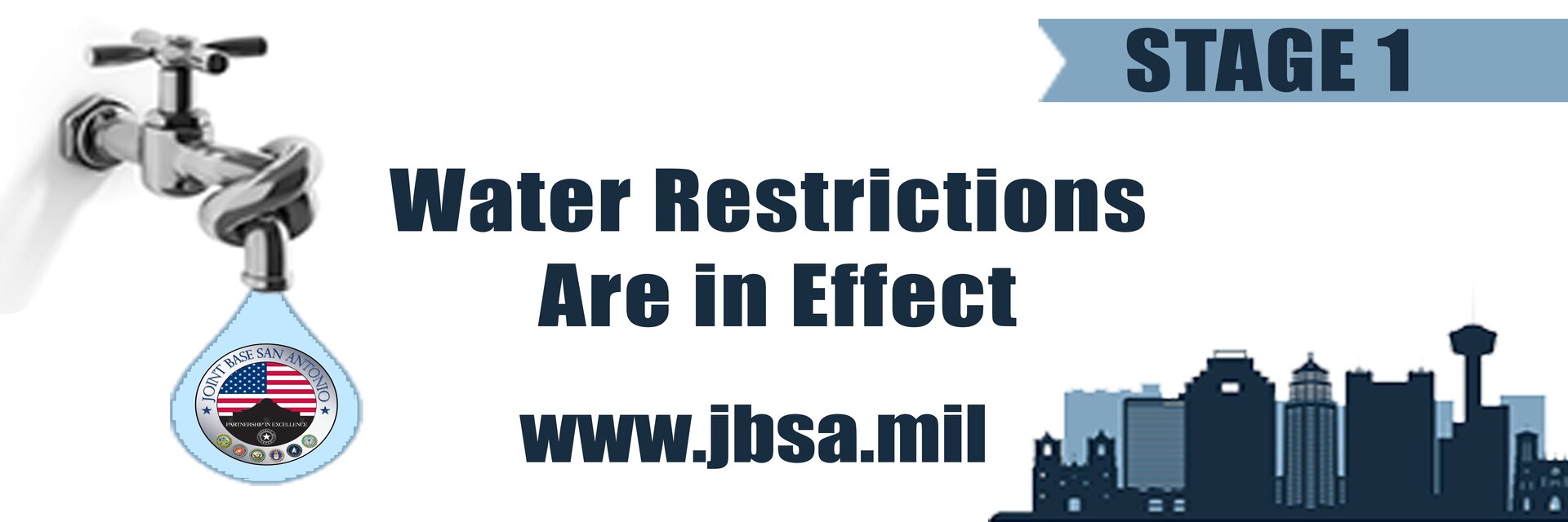 Stage 1 water restrictions implemented across JBSA > Joint Base San