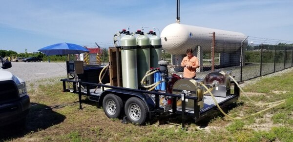 PFAS Effluent Treatment System (PETS) testing at Hurlburt Field