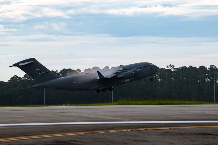 Photo of aircraft taking off