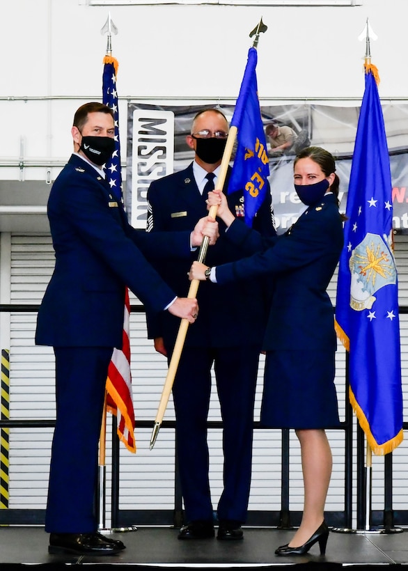 Civil Engineering “leads the way,” and now, Maj. Tiffany VanDenBroeke leads the civil engineers. VanDenBroeke assumed command of the 910th Civil Engineer Squadron, Aug. 7, 2021, in hangar 295 at Youngstown Air Reserve Station, Ohio.
