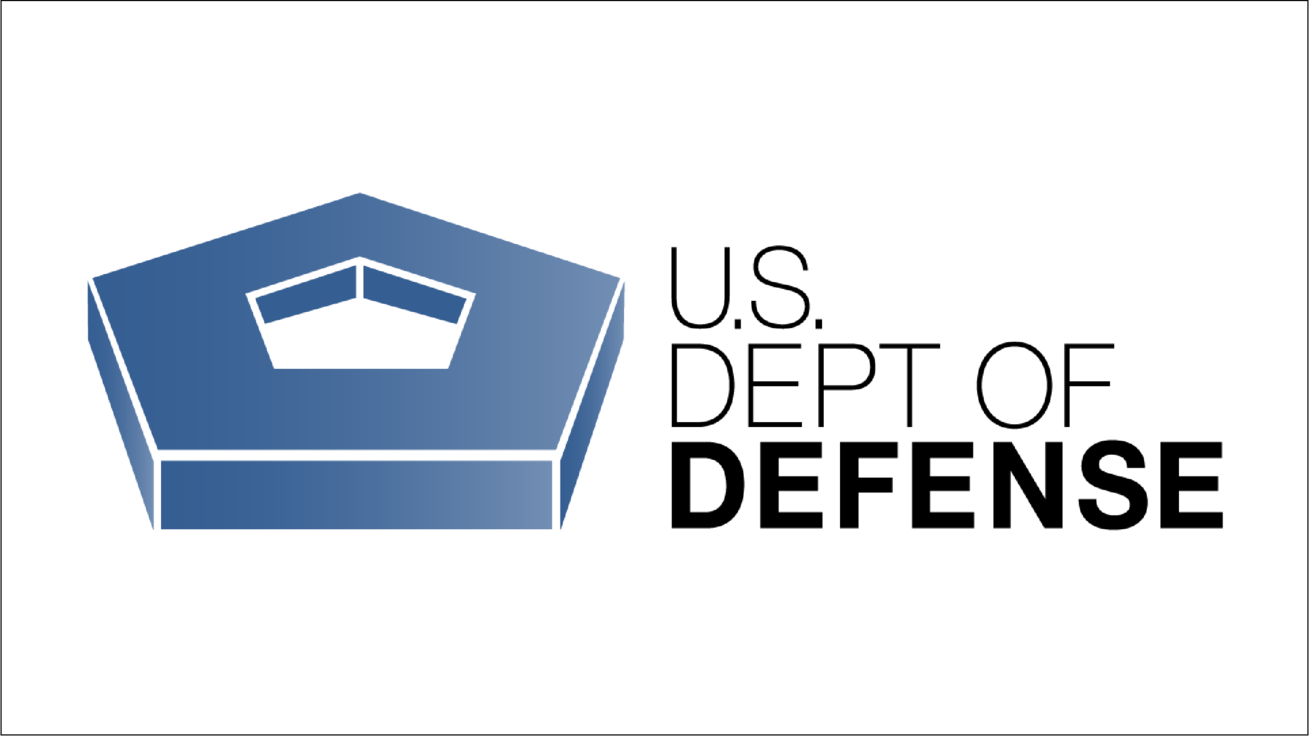 The text "U.S. Department of Defense" appear in front of a white background