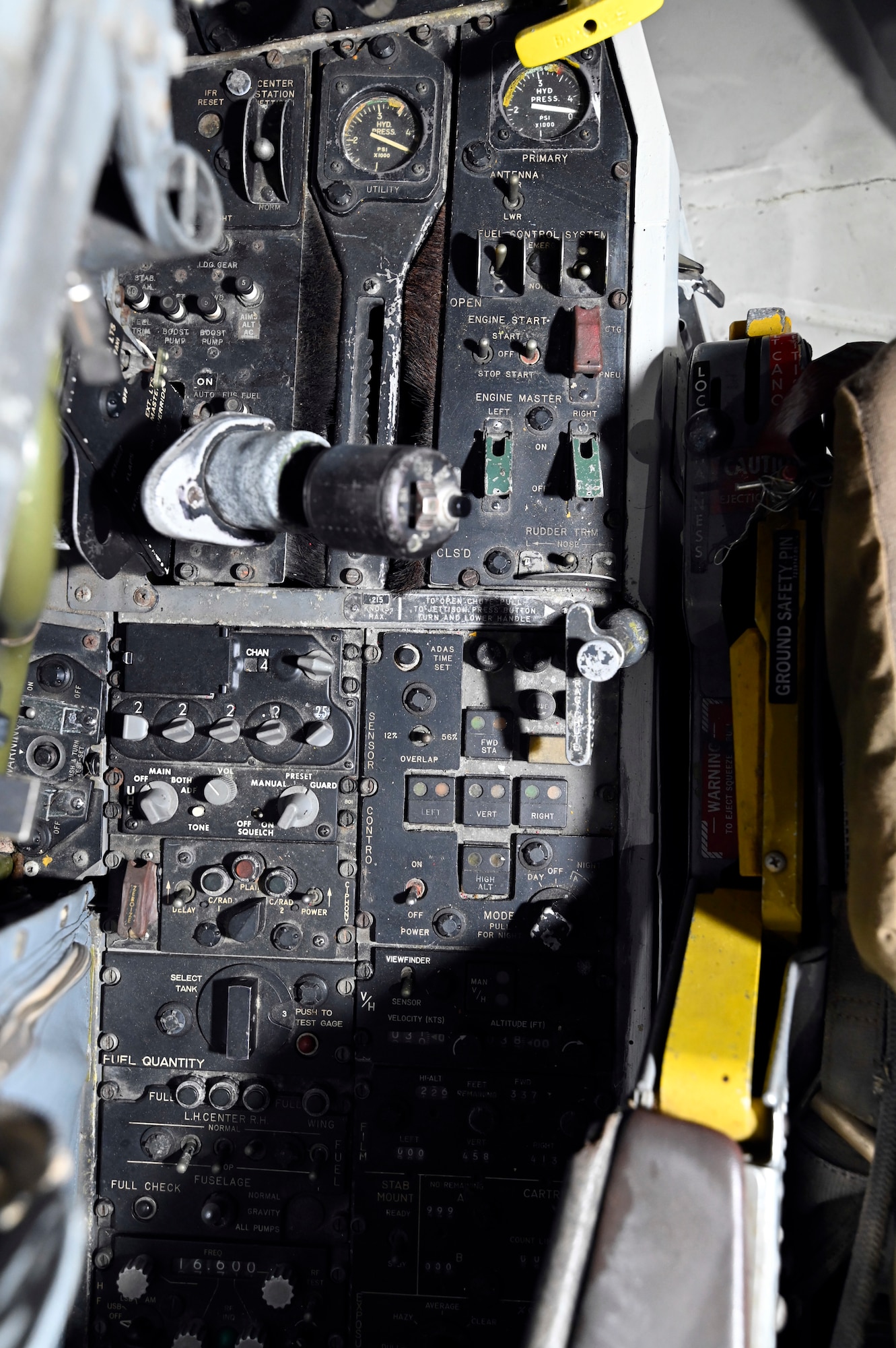 cockpit views of the McDonnell RF-101C Voodoo