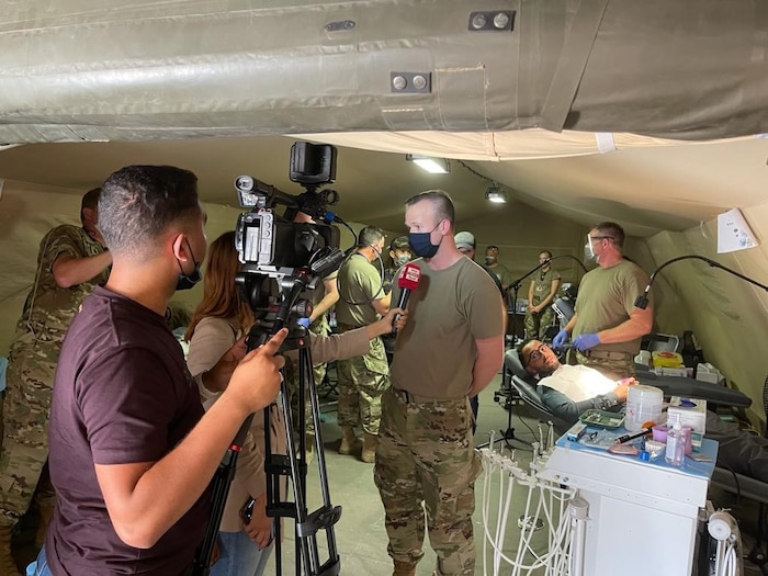 “African Lion is a perfect example of how the Language Enabled Airman Program provides critical language and cultural resources for our U.S. military. I am proud to be a part of the Arabic-French LEAP team that served as the critical link between U.S. medical personnel and the 8,000 patients who visited our camp in the desert near Tafraoute, Morocco. This experience will remain a bookmark in my career,” LEAP Scholar Major Zachary Ziegler said.