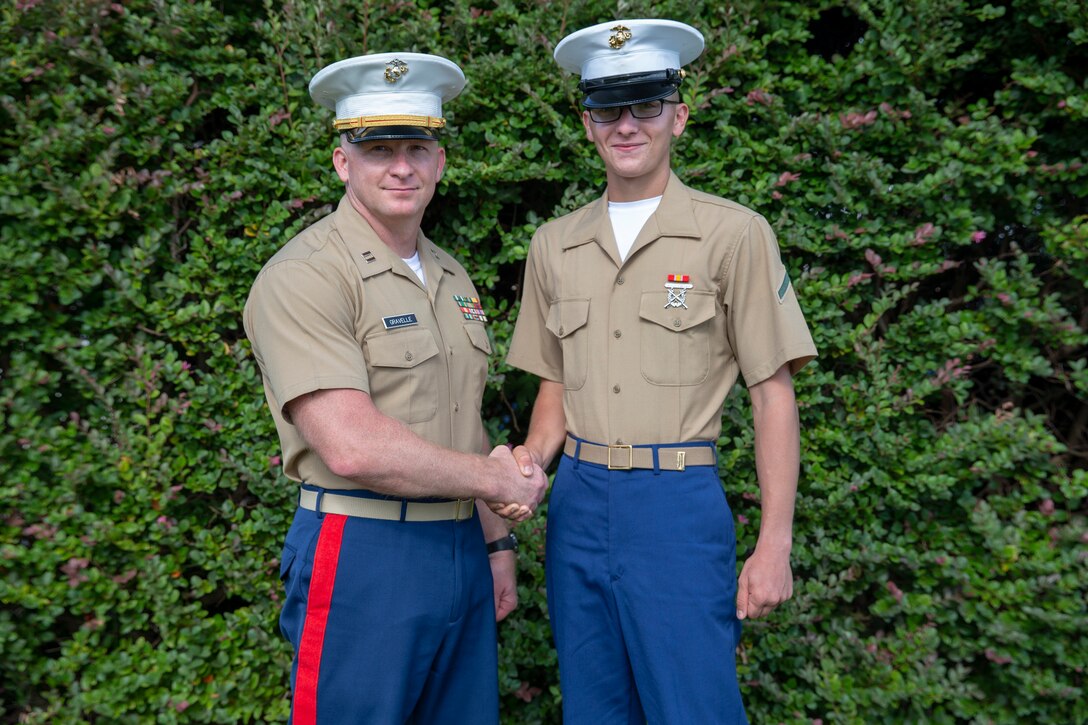 Capt. Gravelle attends his son's graduation