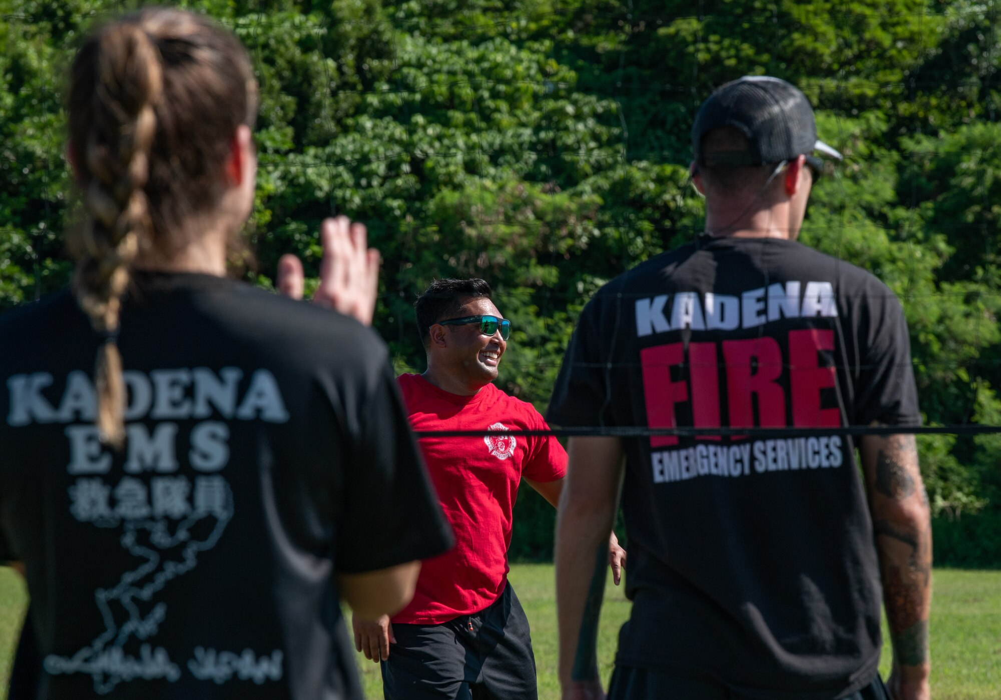 Kadena's first responders compete in Battle of the Badges games.