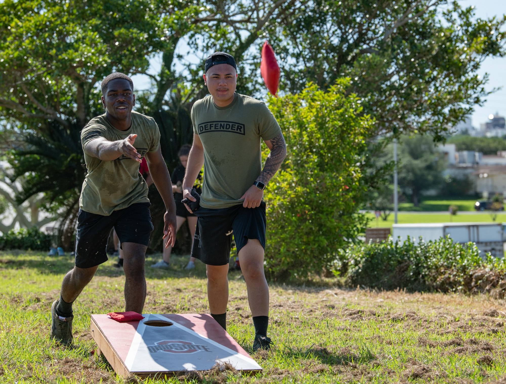 Kadena's first responders compete in Battle of the Badges games.