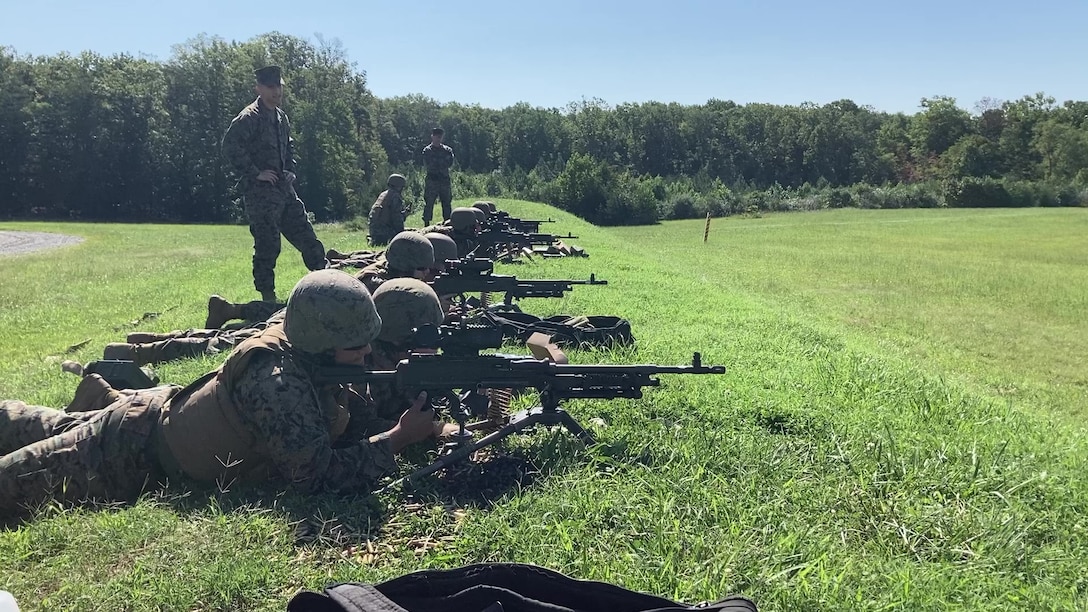 Headquarters Battalion conducted live fire unknown distance training for small arms and light to medium machine guns to hone their skills and ensure that they are always ready for the fight to come.