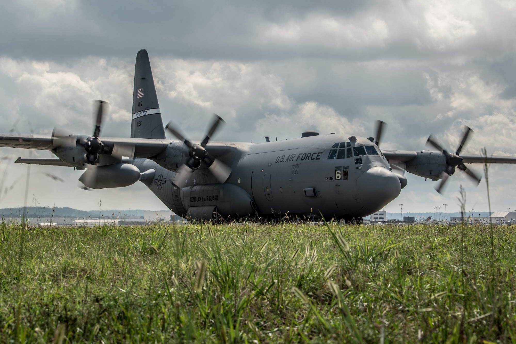Airmen from the 123rd Contingency Response Group return to the Kentucky Air National Guard Base in Louisville, Ky., Sept. 8, 2021, after completing an 18-day mission at Volk Field, Wis., to receive Afghan evacuees arriving aboard military and civilian aircraft. The Airmen processed 87 aircraft carrying more than 11,000 evacuees as part of Operation Allies Refuge and the follow-on mission, Operation Allies Welcome. The evacuees were then sent to nearby Fort McCoy, Wis. The Department of Defense, through U.S. Northern Command and in support of the Department of Homeland Security, is providing transportation, temporary housing, medical screening and general support for at least 50,000 Afghan evacuees at suitable facilities, in permanent or temporary structures, as quickly as possible. This initiative provides Afghan personnel essential support at secure locations outside Afghanistan. (U.S. Air National Guard photo by Tech. Sgt. Joshua Horton)