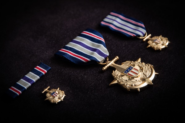 Photo of the Angela M. Houtz Medal for Fallen Civilians.