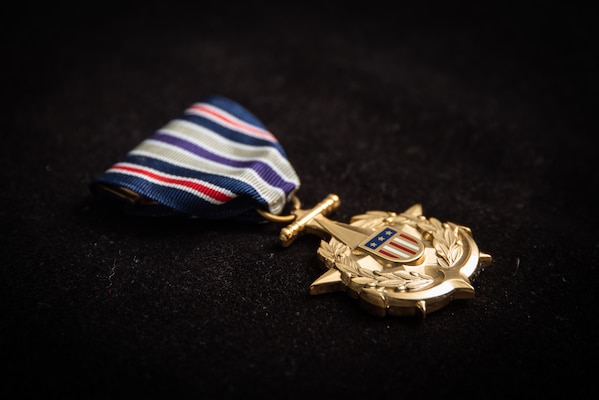 Photo of the Angela M. Houtz Medal for Fallen Civilians.
