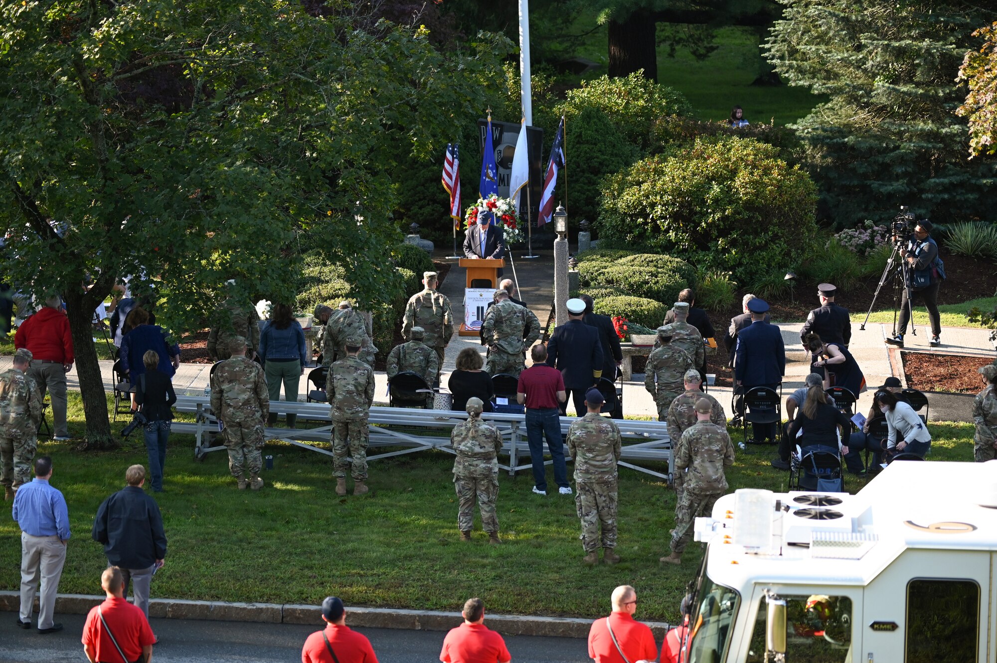 Hanscom first responders, community observe 20th anniversary of 9/11