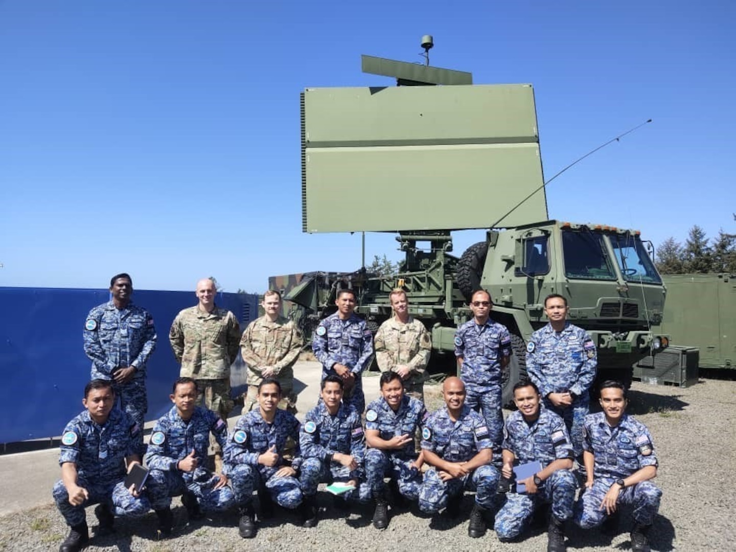 The Western Air Defense Sector hosts 12 members of the Royal Malaysian Air Force as part of a subject matter exchange entailing hands-on training at a radar site at Camp Rilea, Oregon, Aug. 27, 2021. Washington and Malaysia have been partner countries in the National Guard State Partnership Program since August 2017.