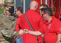 Morris meets with Hanscom personnel