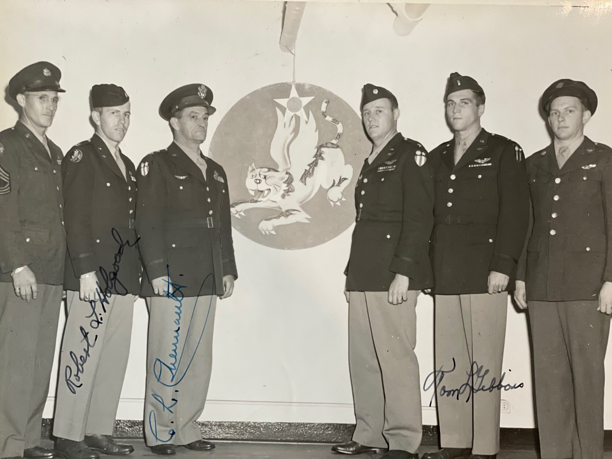 Bert Carleton poses with Gen. Claire Lee Chennault