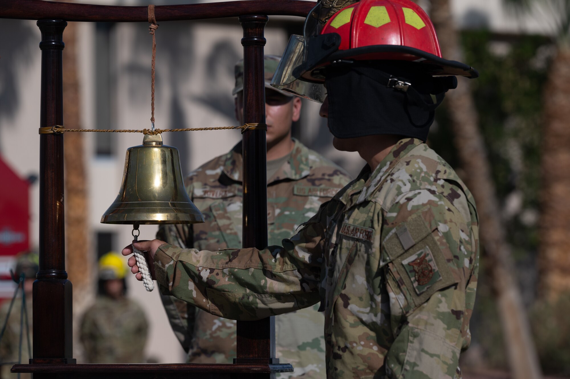 Airman rings bell