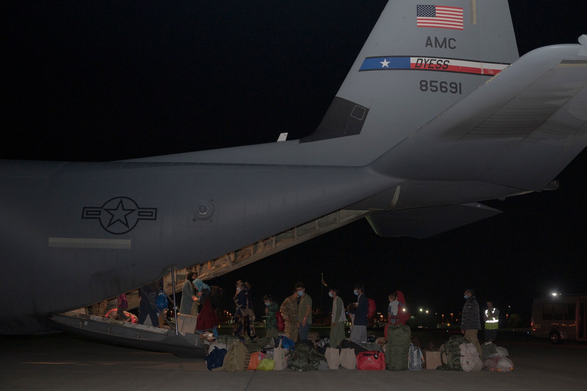 Dyess AFB Supports Operation Allies Welcome in National Effort
