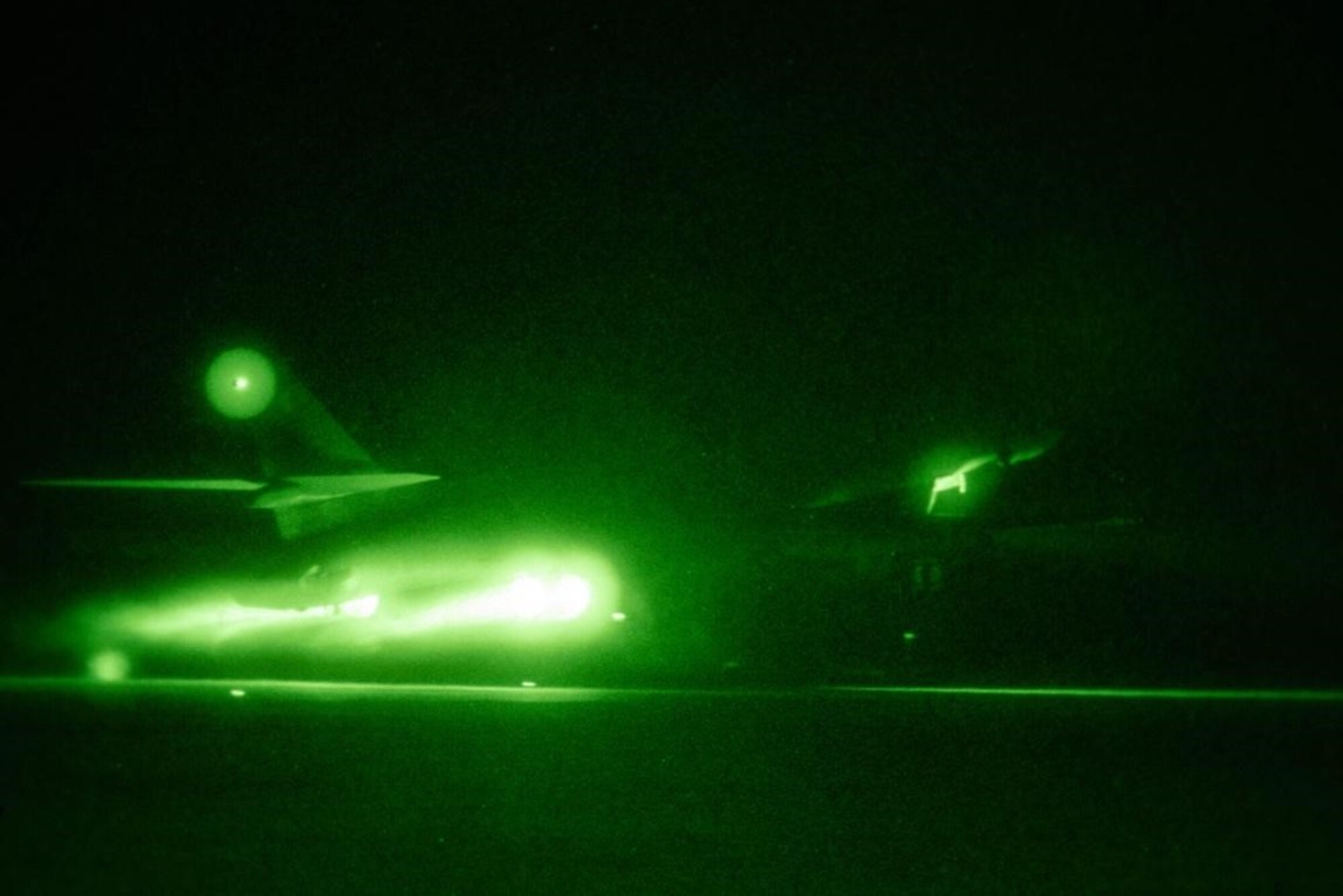 A B-1B Lancer takes off in support of a Bomber Task Force mission at Ellsworth Air Force Base, S.D., Sept. 7, 2021.