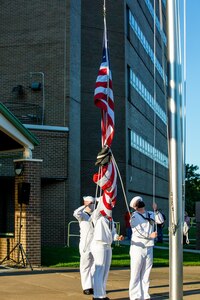 Norfolk Naval Shipyard (NNSY) held its Patriot Day ceremony on Friday, Sept. 10, to commemorate the lives of those lost and the courage and bravery of all the first responders who helped save lives during the historic September 11, 2001 attacks. This year marks the 20th anniversary of the 9/11 attacks, which were the worst attacks on American soil since the Japanese attacked Pearl Harbor, Hawaii, in 1941.