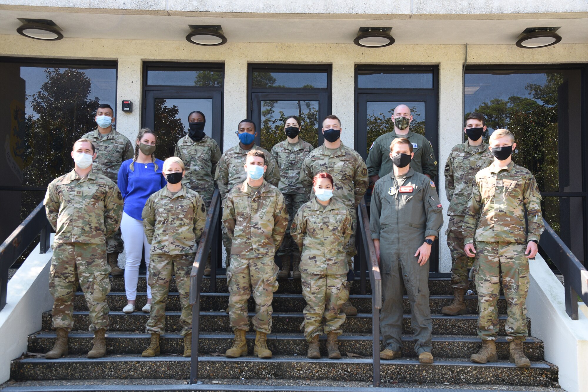 Newcomers to the 403rd Wing attended the welcome orientation briefing after joining the Wing of Choice for their first unit training assembly weekend, Sept 11, 2021. (U.S. Air Force photo by Master Sgt. Jessica Kendziorek)