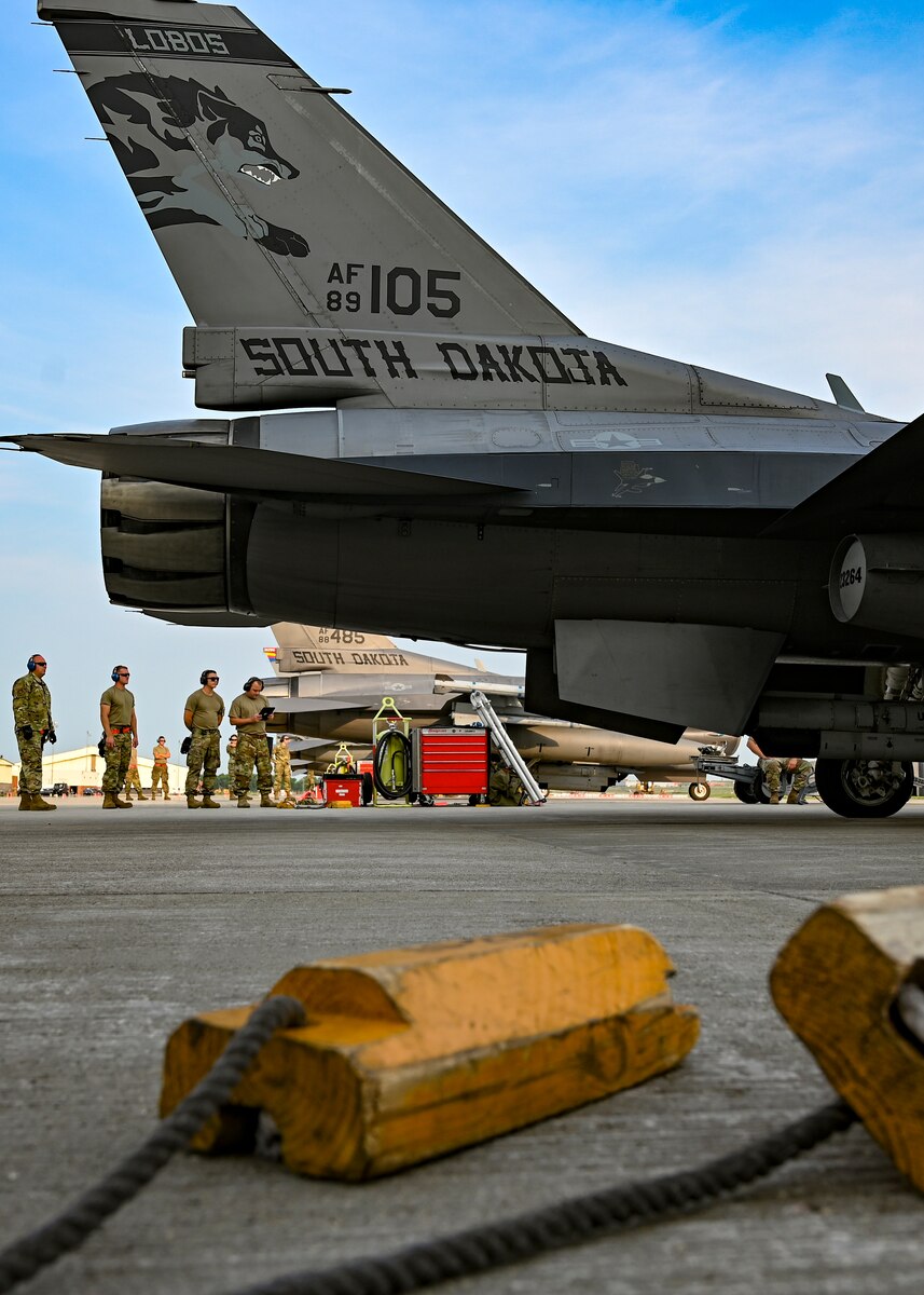 The 114th Fighter Wing conducted a Readiness Exercise designed to test the Wing’s ability to stand up an Aerospace Control Alert facility with short notice, at Joe Foss Field on Aug. 4, 2021.