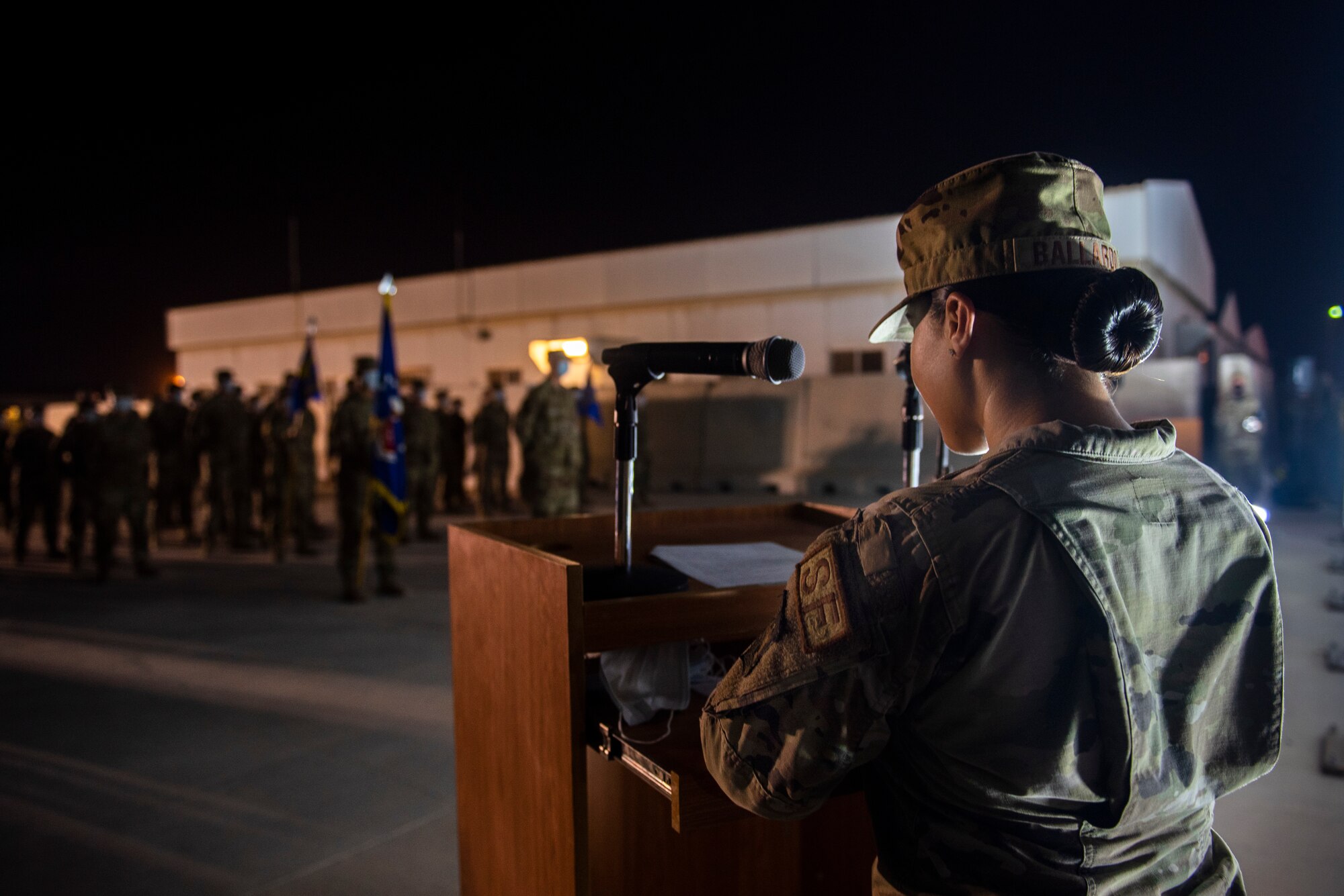 This 9/11 memorial event marks the 20th anniversary of the attacks to the World Trade Center and the Pentagon, as well as the plane that crashed in Shanksville, Pennsylvania on September 11, 2001. (U.S. Air Force photo by Senior Airman Kylie Barrow)
