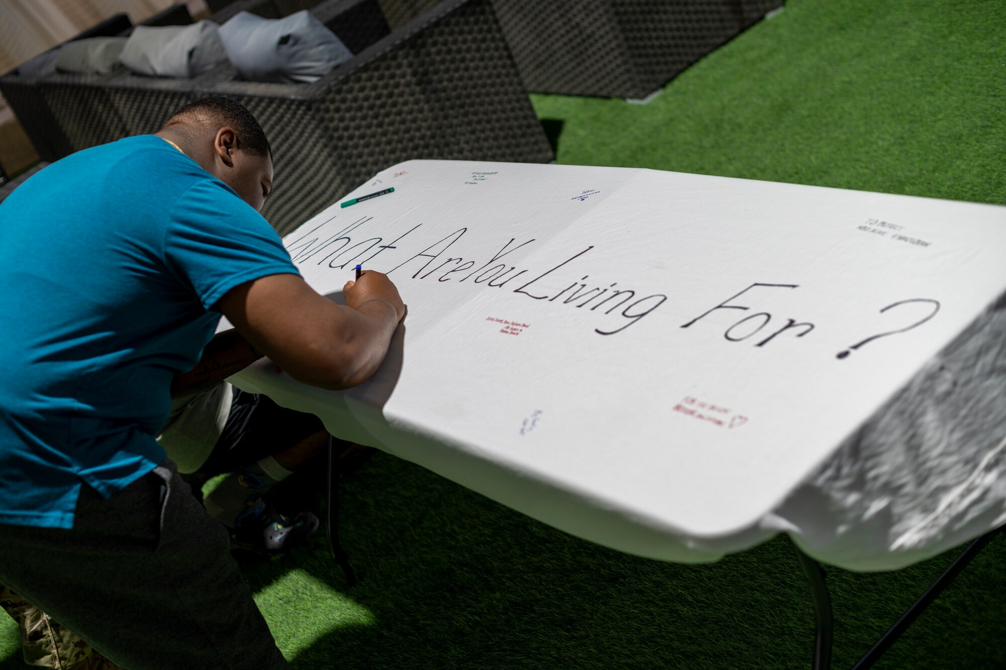 Suicide Prevention Awareness Month stresses the importance of mental health and encourages individuals to seek help if they need it. (U.S. Air Force photo by Senior Airman Karla Parra)